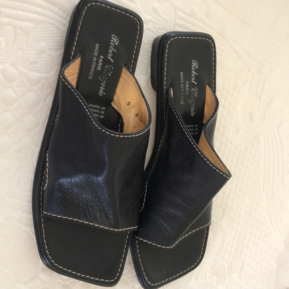 Robert Clergerie Leather Sandals, Paris France 9